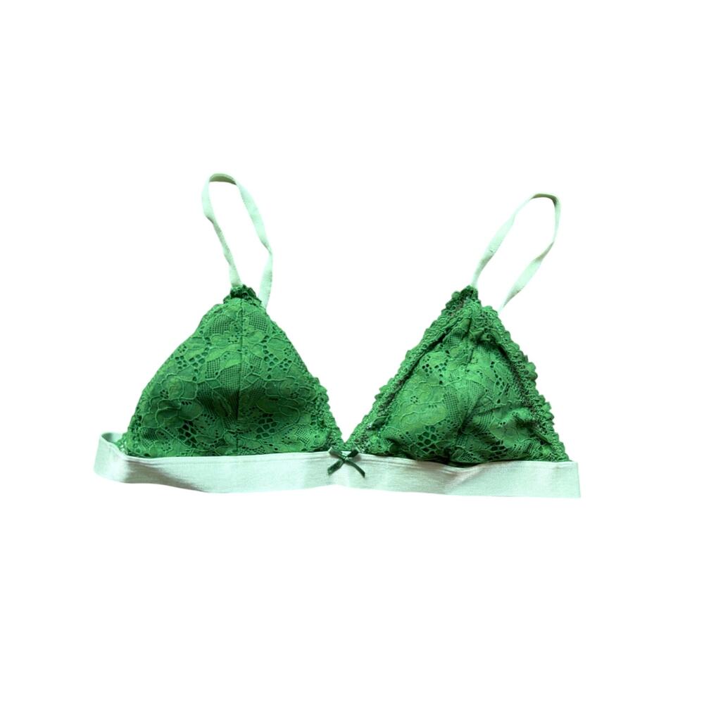 Cotton On Green Lace Bralette - Size M